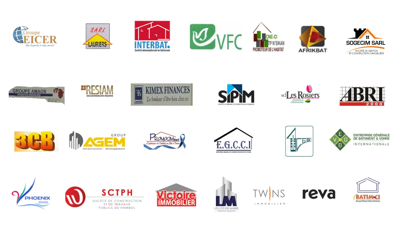 Logos des entreprises membres de la CAPC